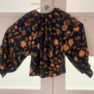 Ulla Johnson paisley blouse.